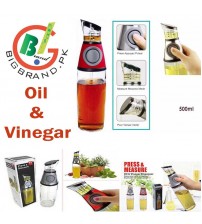 Olive Oil and Vinegar Glass Dispenser Pump Bottle